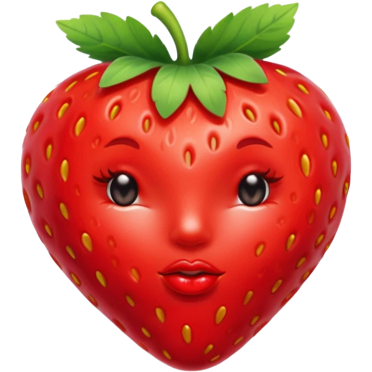 strawberry 🍓 and red kiss 💋  emoji