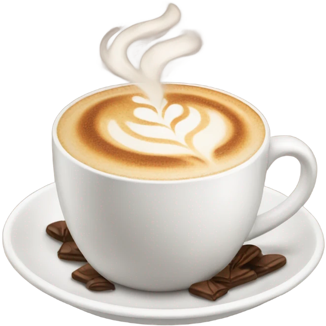 cup of cappucino emoji