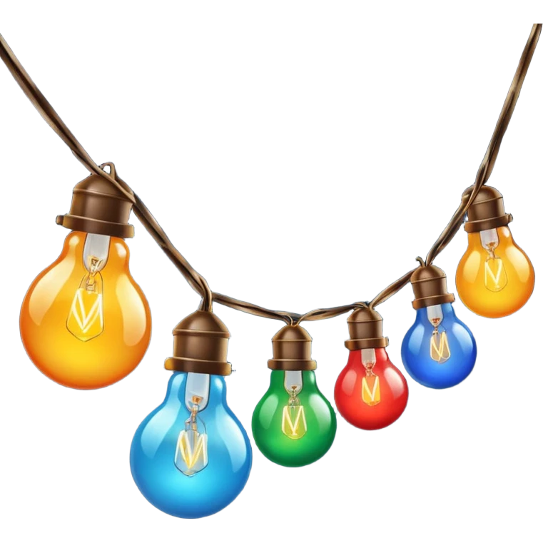 Foco de luces navideñas emoji