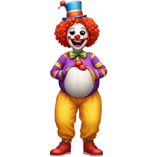 Clown pregnant emoji
