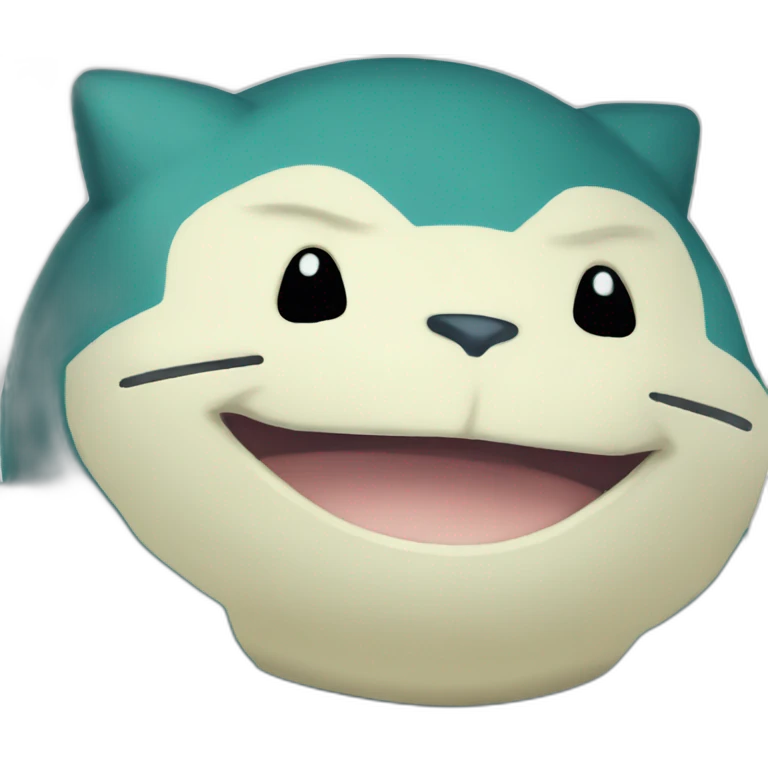 Pixelated Pokémon style Snorlax emoji
