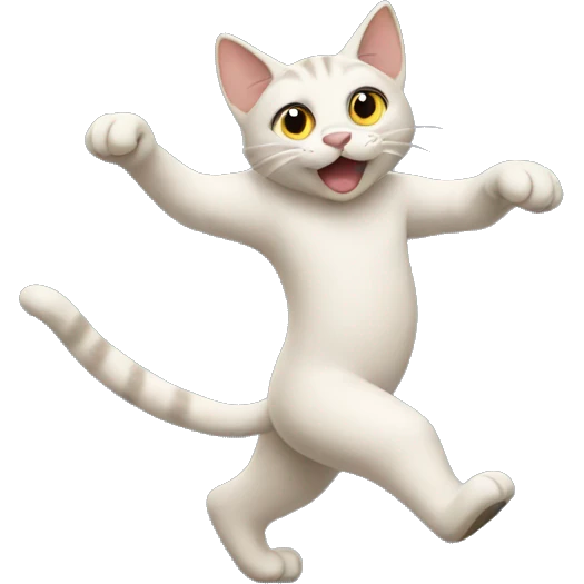 Cat dancing  emoji