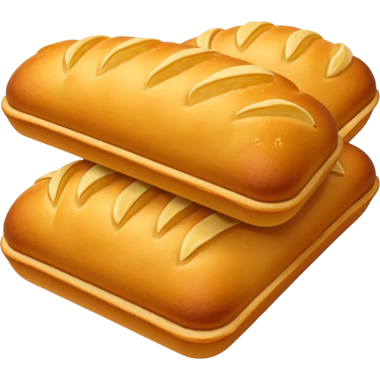 madeleine snack. except under layer bread. emoji
