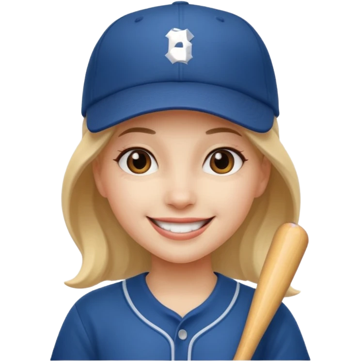 baseball hat girl emoji