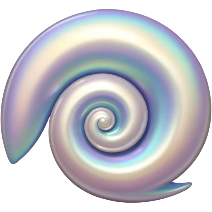 Shell with pearl emoji