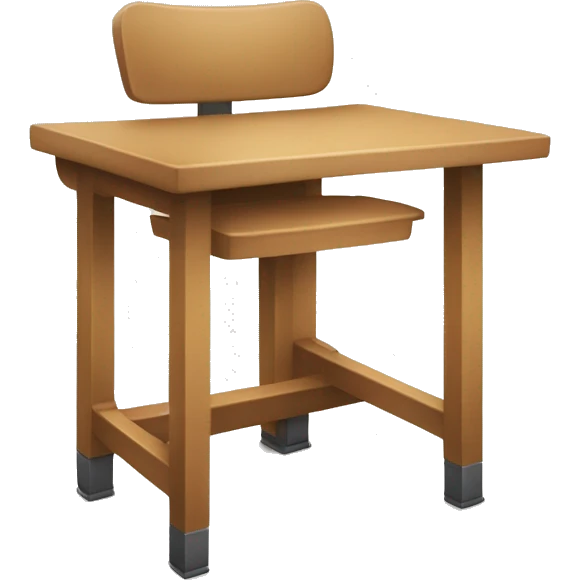 School desk from the front emoji