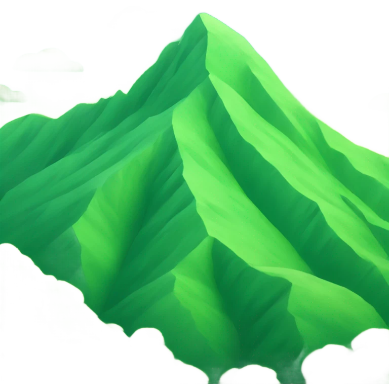 green mountain emoji