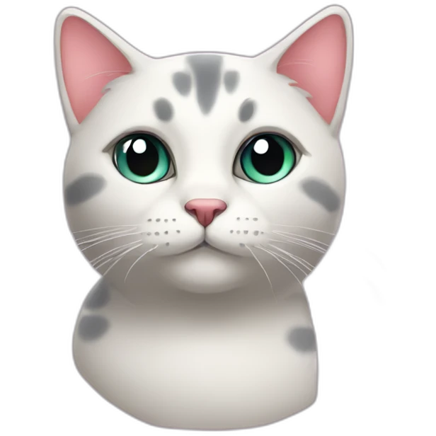 Multicolor cat with heart eye  emoji