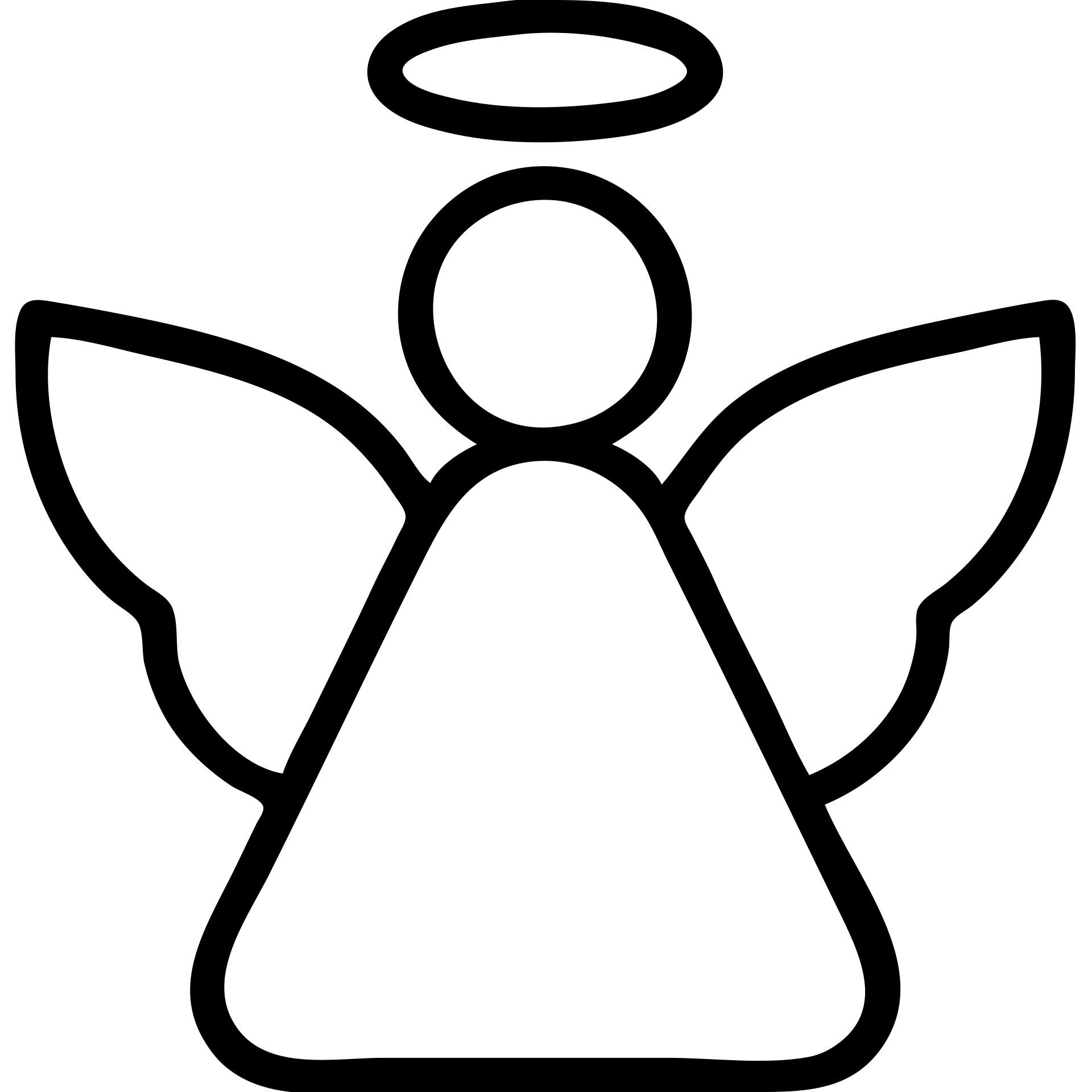 outlined angel icon emoji