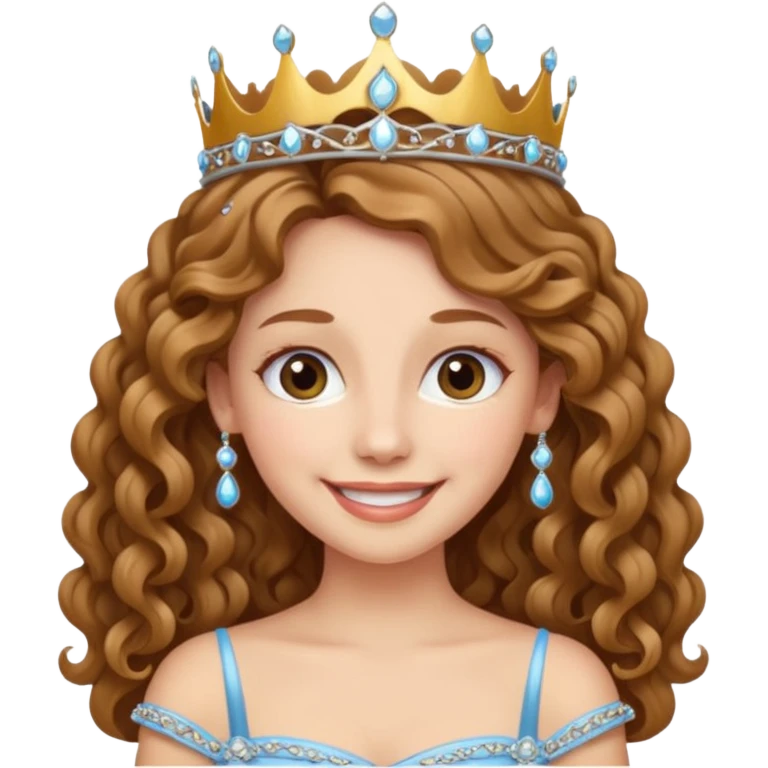 👩🏼‍🦱👸 emoji