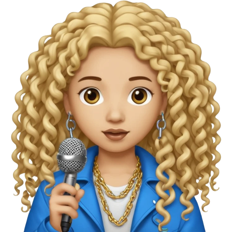 ice spice with microphone emoji