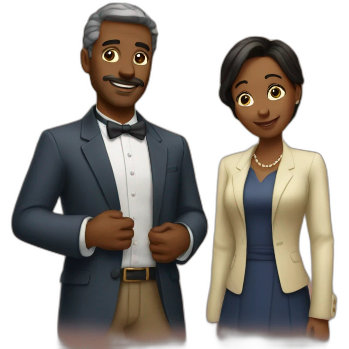 couple like sr and lady smith emoji