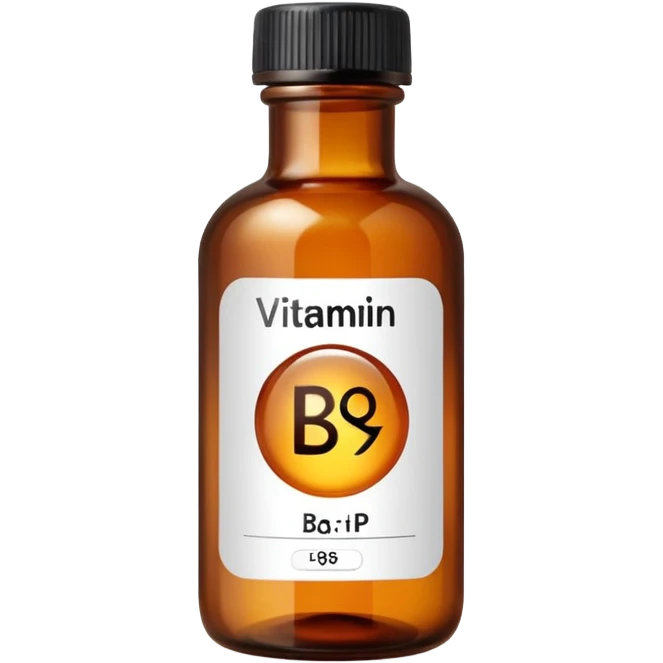 Vitamin b9 in a bottle emoji