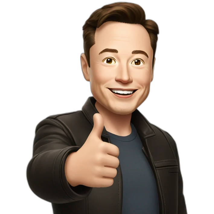Elon Musk Thumbs Up emoji