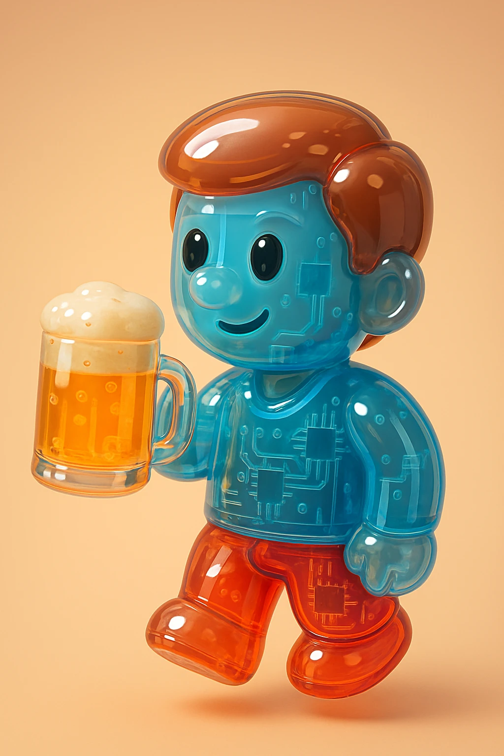 A person with a beer mug emoji