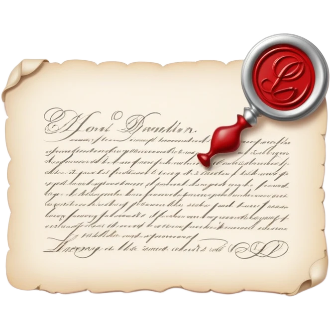 Light silver romantic letter emoji