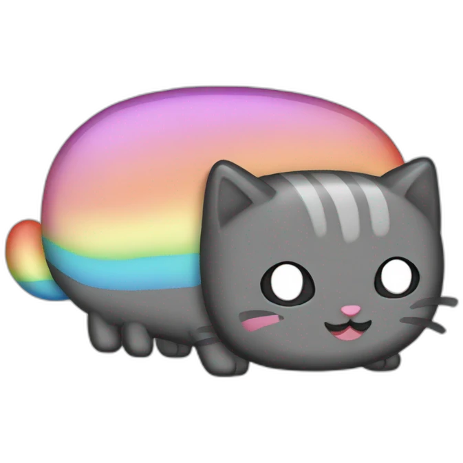 Antropomorphic Nyan cat emoji