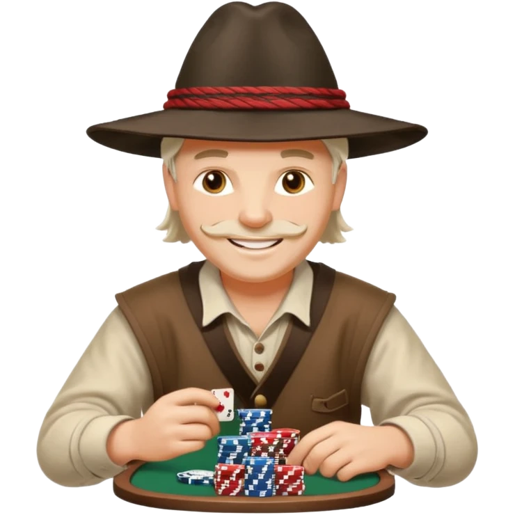 Polish highlander playing poker. emoji