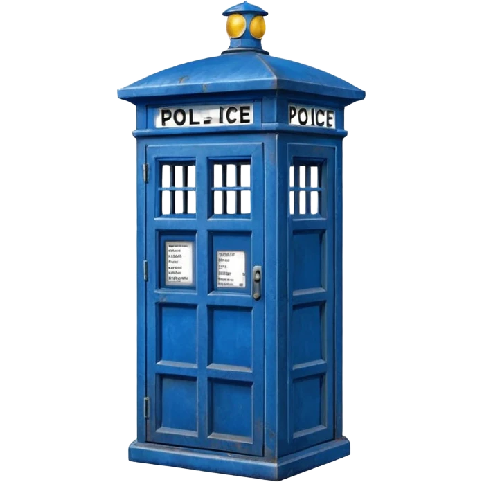 Blue police public call box emoji