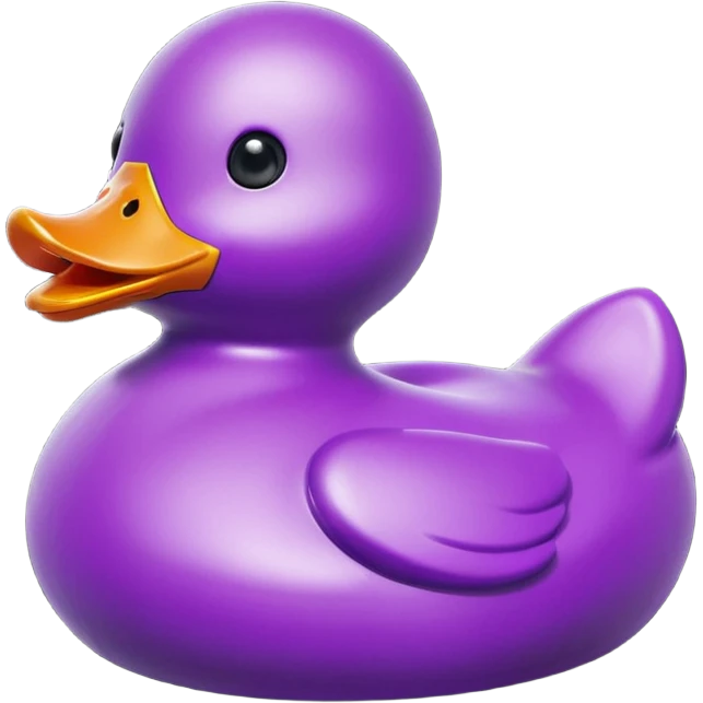 Purple rubber duck  emoji