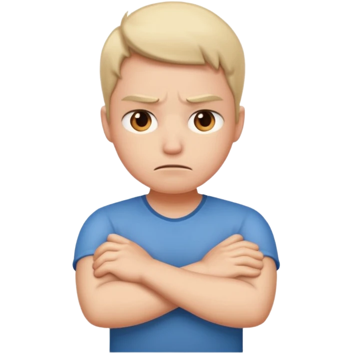 upset face with arms crossed emoji