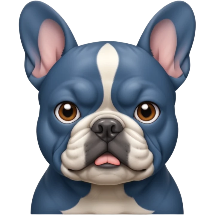 Bulldog frances blue  emoji