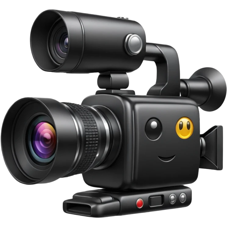 Video camera with elements 1-2 of others emoji emoji