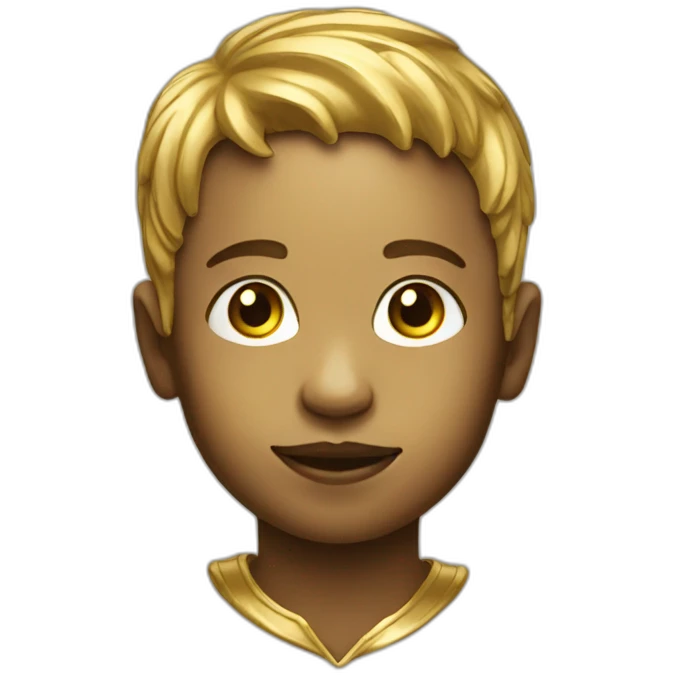 boy made of gold emoji