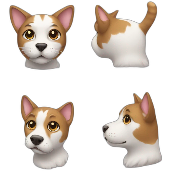 cat with the ears of a dog emoji