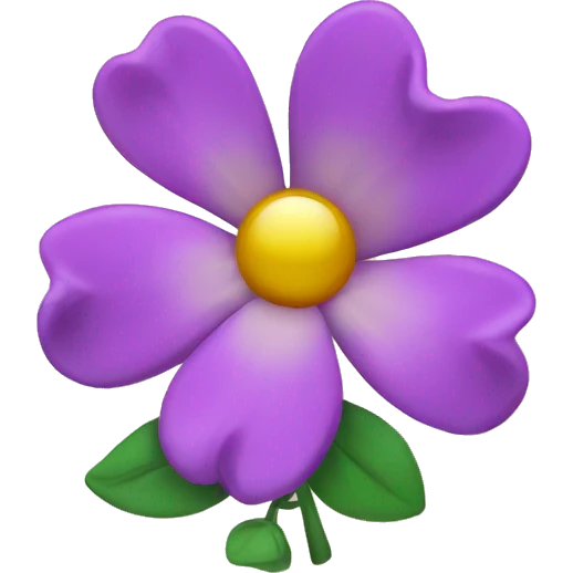 Flower with gold rings emoji