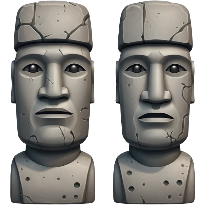 Moai Statues emoji