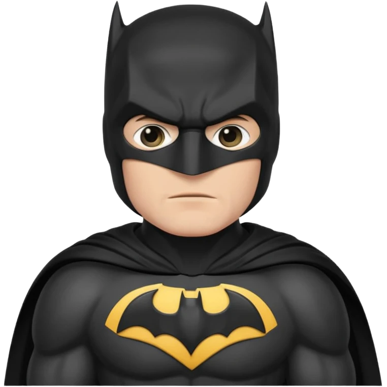 caucasian batman standing emoji