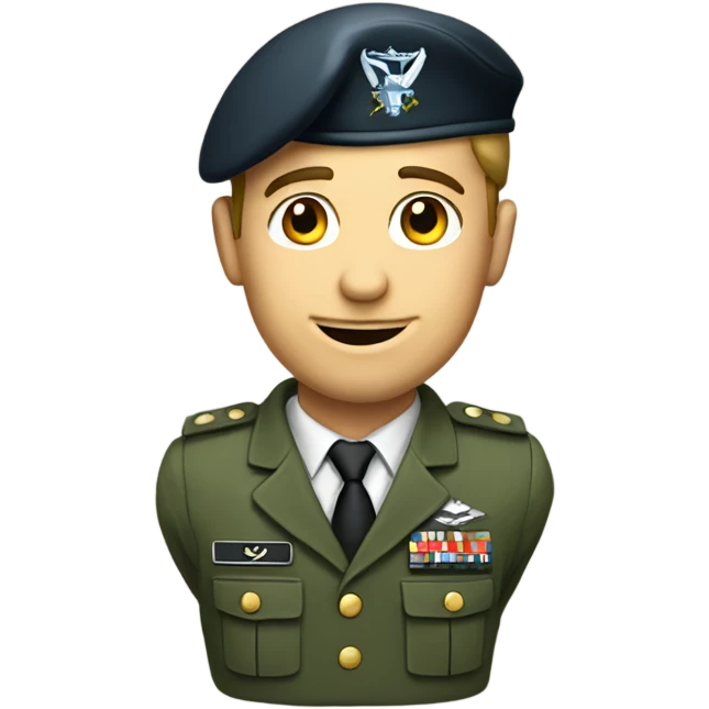 Military contract service guy emoji