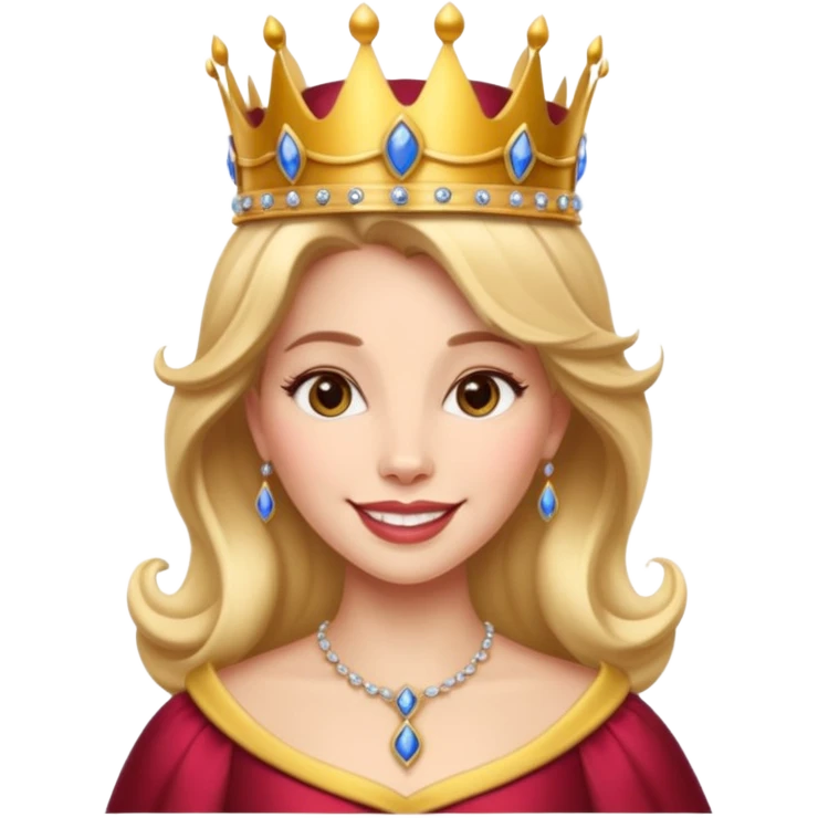 beauty and the beast queen in crown emoji