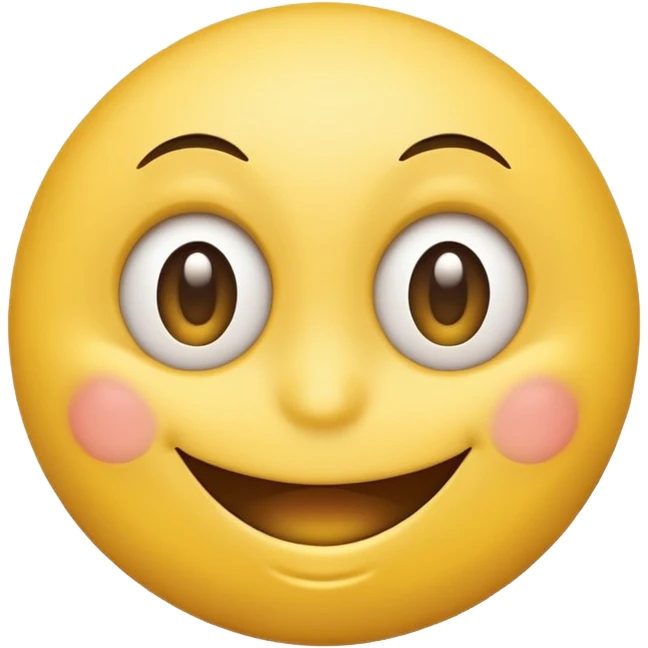 smiley face with exaggerated chest, comical and silly, cartoon emoji style, no explicit content emoji