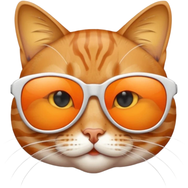 Cat wearing sunglasses emoji
