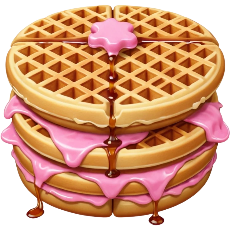 waffle wich dough is pink emoji