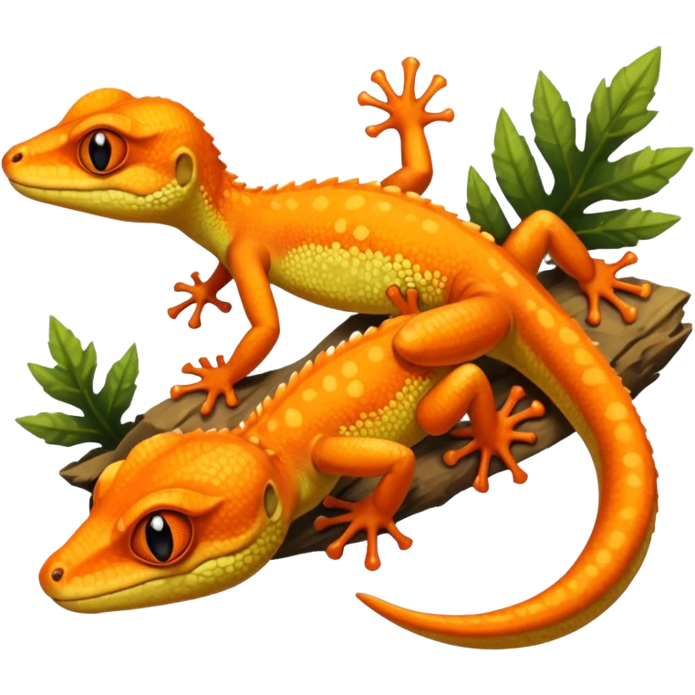 Fais moi un gecko à crête  emoji