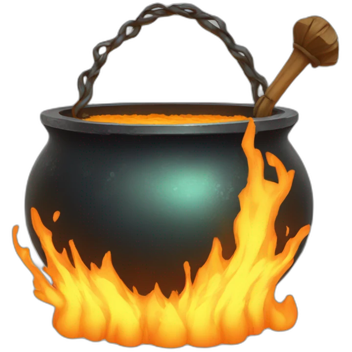 magic halloween cauldron emoji