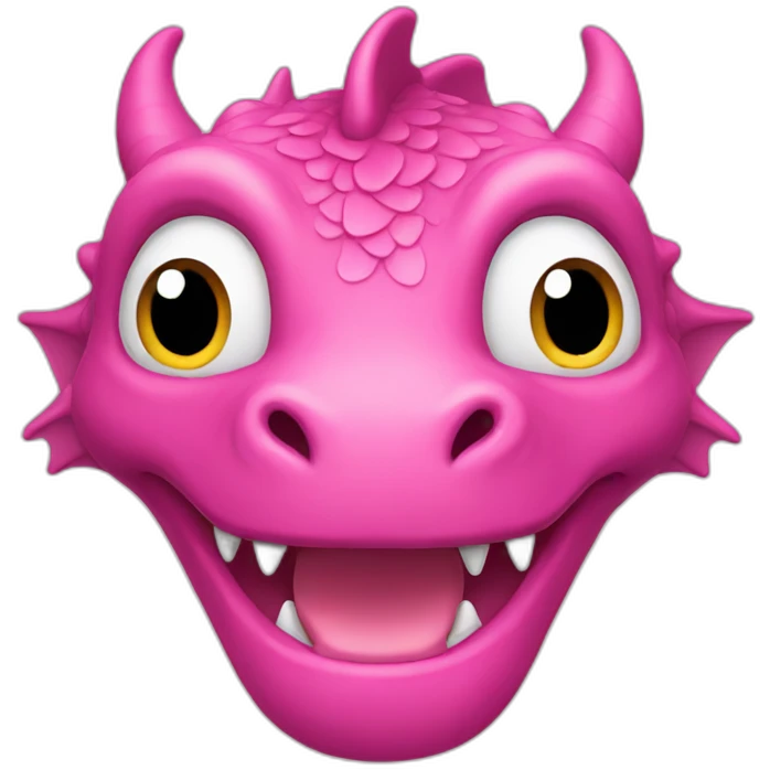 Pink dragon emoji