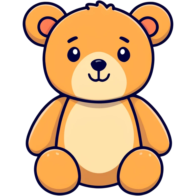 Teddy bear love emoji