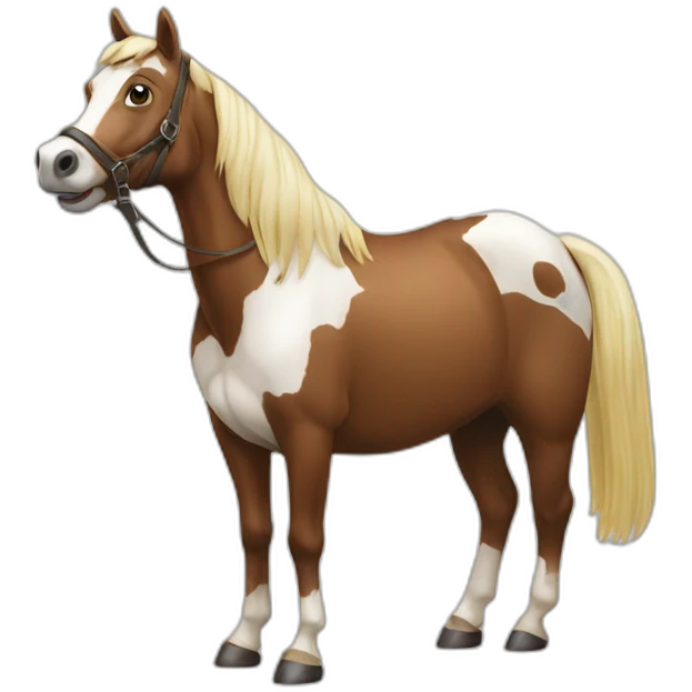 cheval sur vache emoji