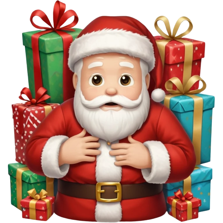 create a realistic christmas chaos emoji