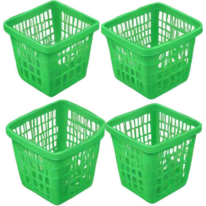 Green grocery basket emoji