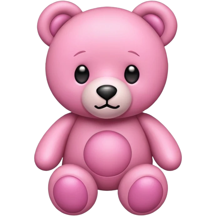 Pink bear emoji
