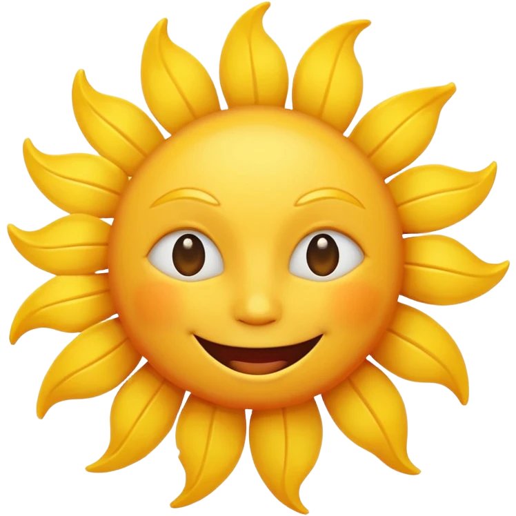 smiling sun emoji