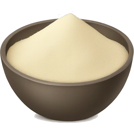 Flour in bowl emoji