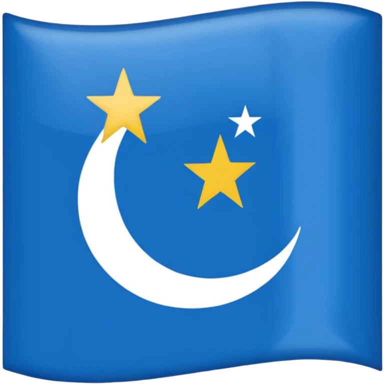 iPhone emoji flag of Uyghuristan (East Turkestan) emoji