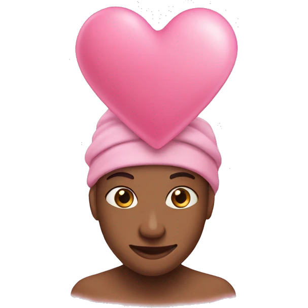 Pink heart ￼ emoji