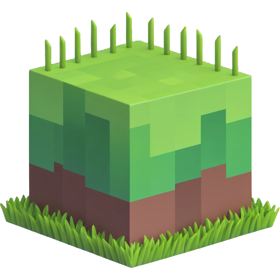 minecraft grass block emoji